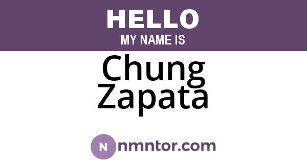 Chung Zapata
