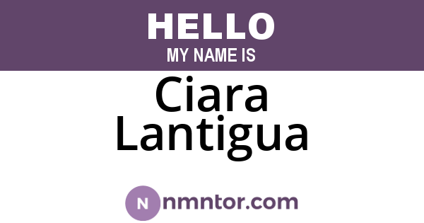 Ciara Lantigua