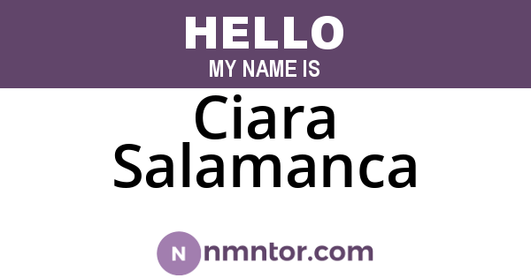Ciara Salamanca