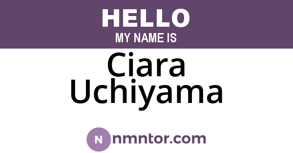 Ciara Uchiyama