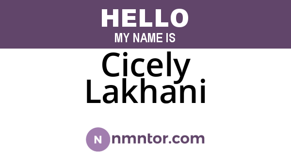 Cicely Lakhani