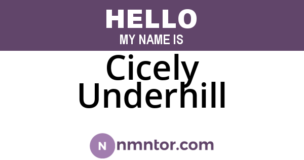 Cicely Underhill