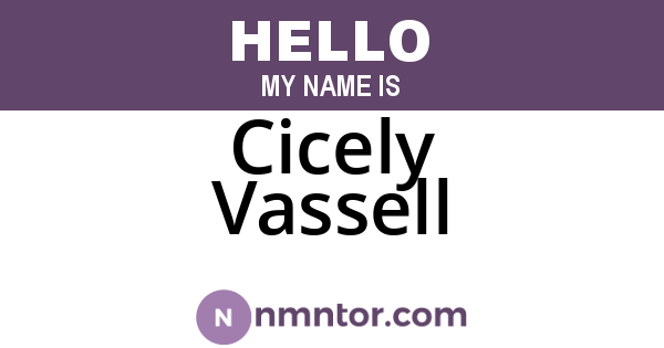 Cicely Vassell