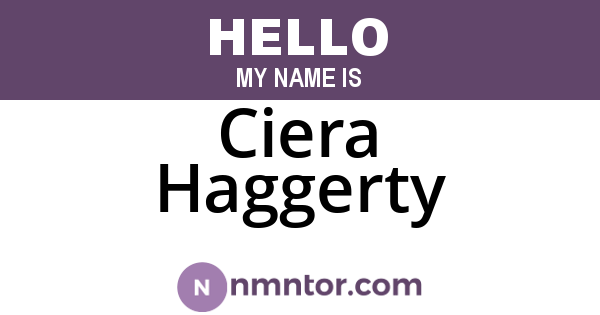 Ciera Haggerty