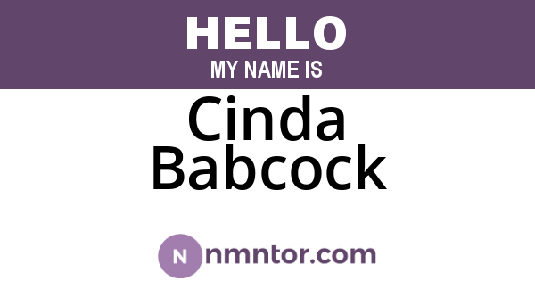 Cinda Babcock
