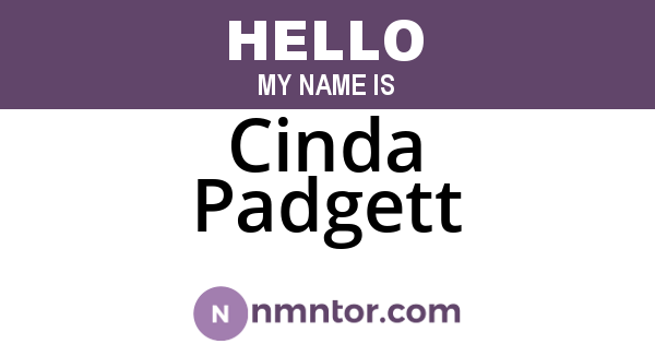 Cinda Padgett