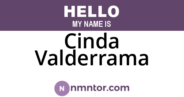 Cinda Valderrama