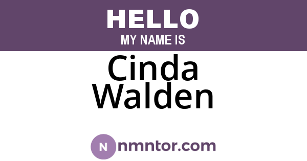 Cinda Walden