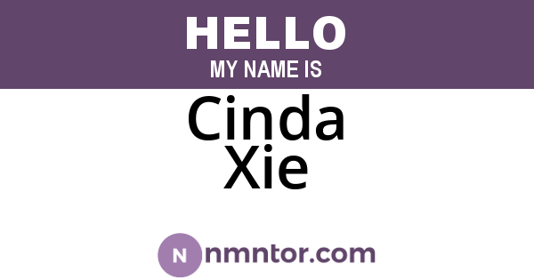 Cinda Xie