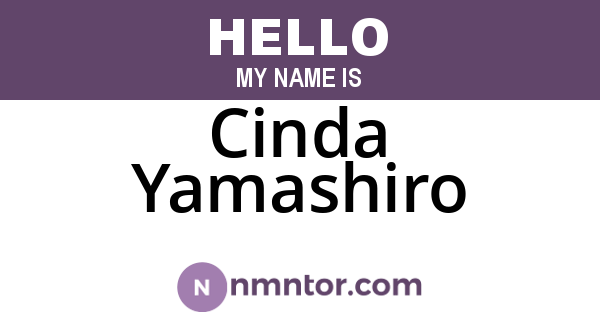 Cinda Yamashiro