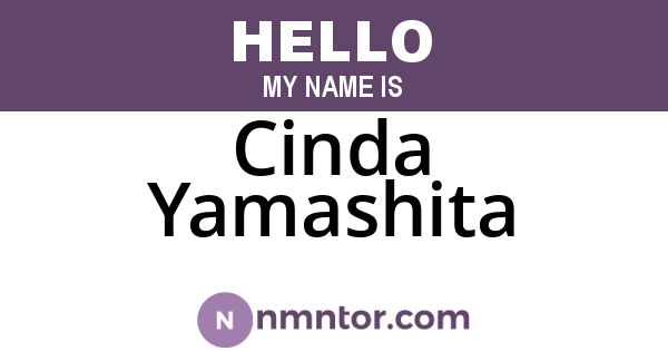 Cinda Yamashita