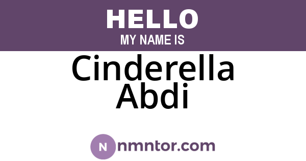 Cinderella Abdi