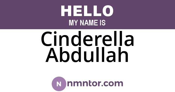 Cinderella Abdullah