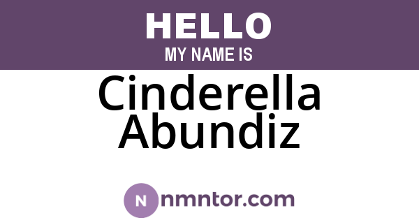 Cinderella Abundiz