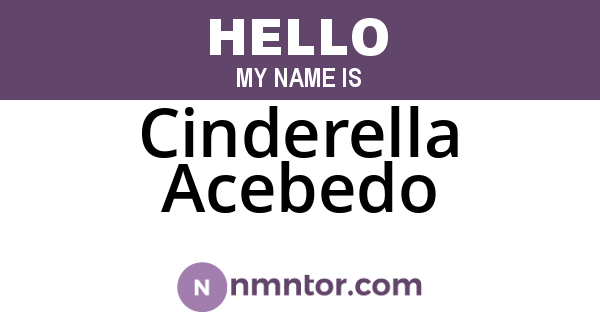 Cinderella Acebedo