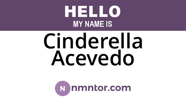 Cinderella Acevedo