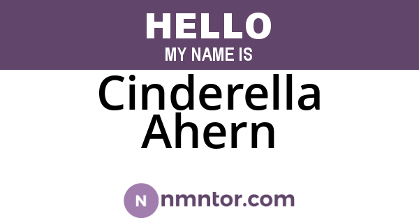 Cinderella Ahern