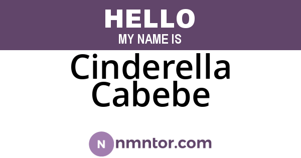 Cinderella Cabebe