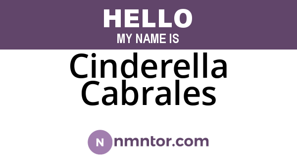 Cinderella Cabrales