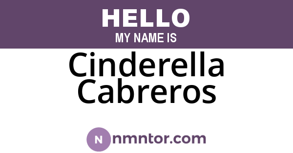 Cinderella Cabreros