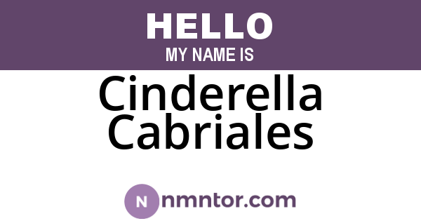 Cinderella Cabriales