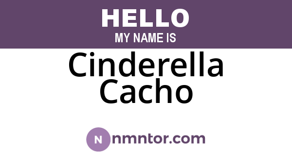 Cinderella Cacho