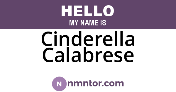 Cinderella Calabrese