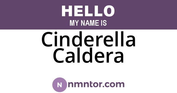 Cinderella Caldera