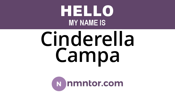 Cinderella Campa
