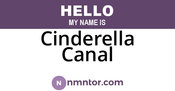 Cinderella Canal