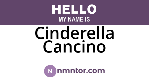Cinderella Cancino