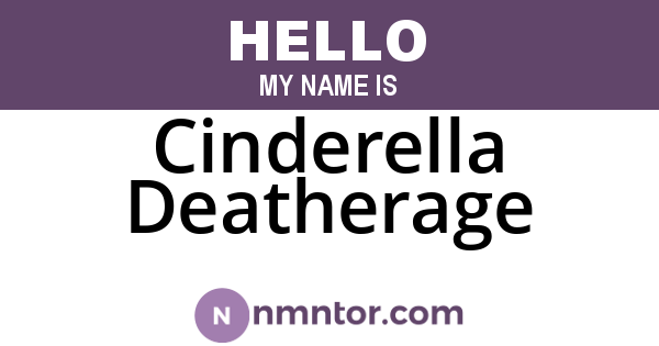 Cinderella Deatherage