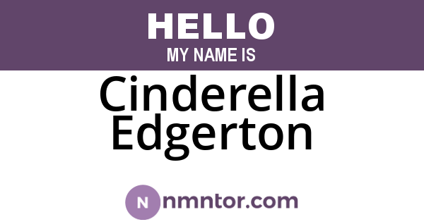 Cinderella Edgerton