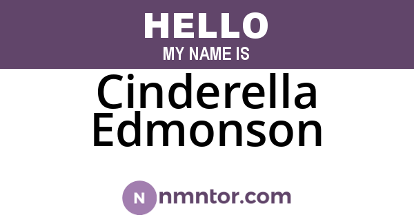 Cinderella Edmonson