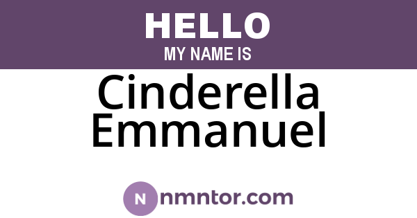Cinderella Emmanuel