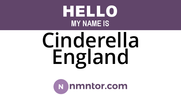 Cinderella England