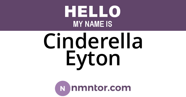 Cinderella Eyton