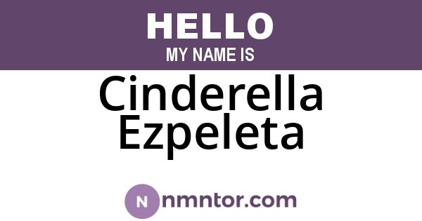 Cinderella Ezpeleta