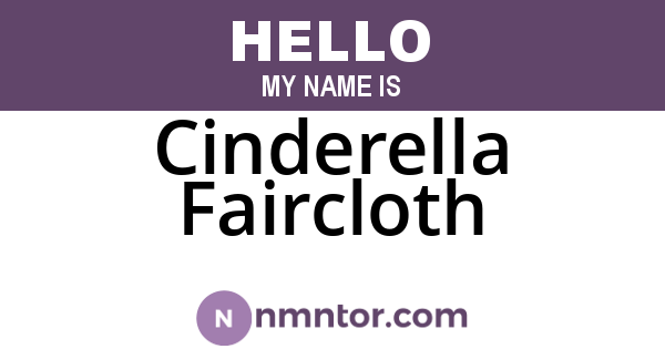 Cinderella Faircloth