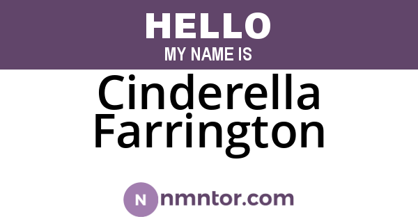 Cinderella Farrington