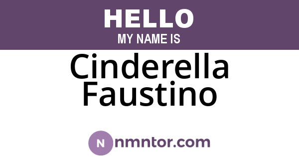 Cinderella Faustino
