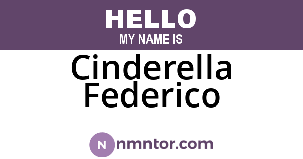 Cinderella Federico