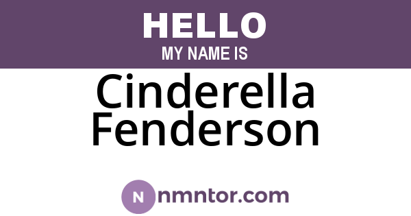 Cinderella Fenderson