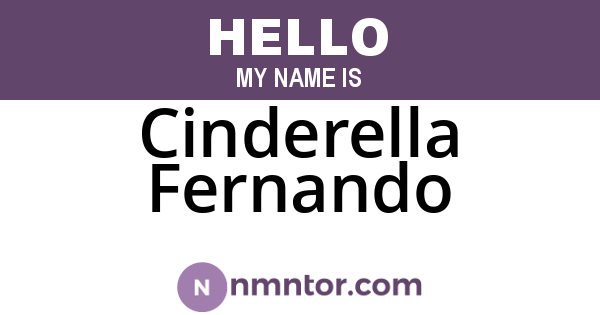 Cinderella Fernando