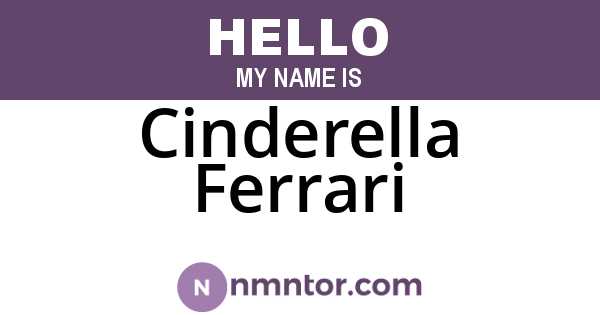 Cinderella Ferrari