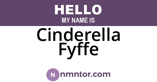 Cinderella Fyffe