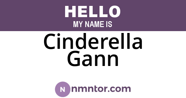 Cinderella Gann