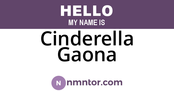 Cinderella Gaona