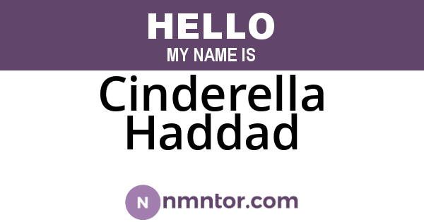 Cinderella Haddad
