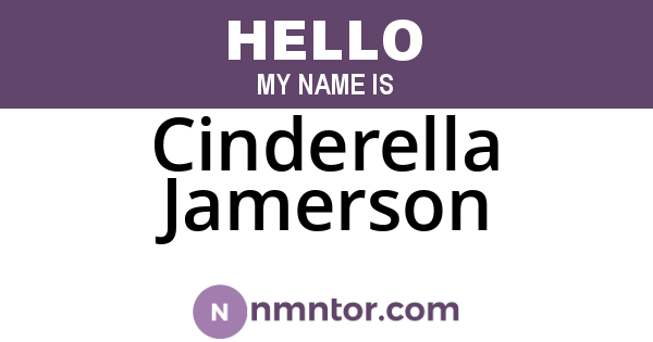Cinderella Jamerson
